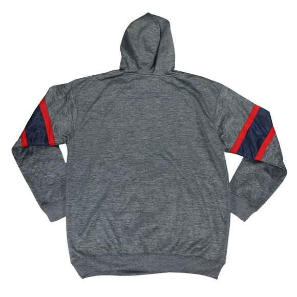 New England Patriots Fanatics Front Pocket Embroidered Hoodie Sweatshirt NWT - Picture 3 of 5